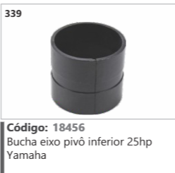 339 Código 18456 Bucha eixo pivô inferior 25hp Yamaha