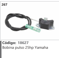 267 Código 18627 Bobina pulso 25hp Yamaha