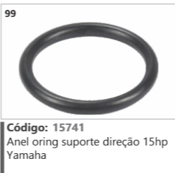 99 Código 15741 Anel oring suporte direção 15hp Yamaha