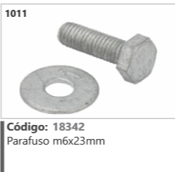 1011 Código 18342 Parafuso m6x23mm