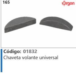 165 Código 01832 Chaveta volante universal ARGON