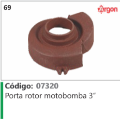 69 Código 07320 Porta rotor motobomba 3” ARGON