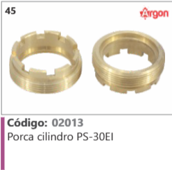 45 Código 02013 Porca cilindro PS-30E1 ARGON