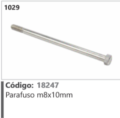 1029 Código 18247 Parafuso mBx10mm