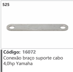 525 Código 16072 Conexão braço suporte cabo 4,0hp Yamaha