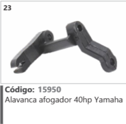 23 Código 15950 Alavanca afogador 40hp Yamaha