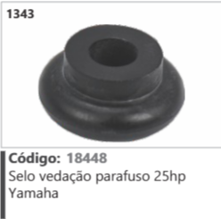 1343 Código 18448 Selo vedação parafuso 25hp Yamaha
