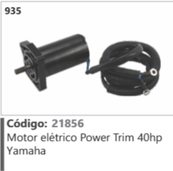 935 Código 21856 Motor elétrico Power Trim 40hp Yamaha