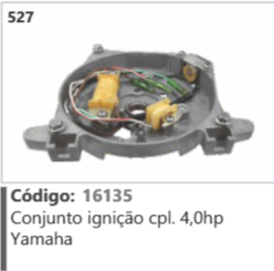527 Código 16135 Conjunto ignição completo 4,0hp Yamaha