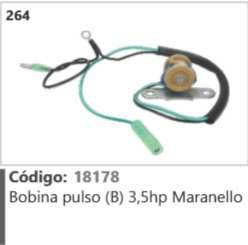 264 Código 18178 Bobina pulso (B) 3,5hp Maranello