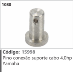 1080 Código 15998 Pino conexão suporte cabo 4,0hp Yamaha