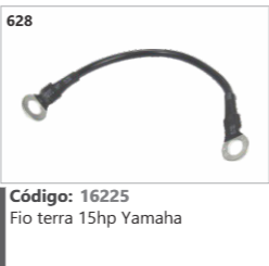 628 Código 16225 Fio terra 15hp Yamaha