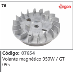 76 Código 07654 Volante magnético 950W / GT-095 ARGON