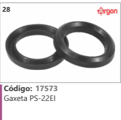 28 Código 17573 Gaxeta PS-22E ARGON