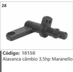 28 Código 18150 Alavanca cambio 3,5hp Maranello
