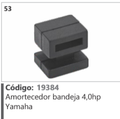 53 Código 19384 Amortecedor bandeja 4,0hp Yamaha