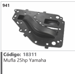 941 Código 18311 Mufla 25hp Yamaha