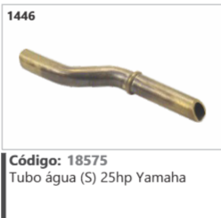 1446 Código 18575 Tubo agua (S) 25hp Yamaha