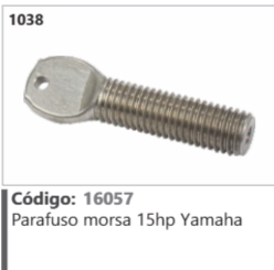 1038 Código 16057 Parafuso morsa 15hp Yamaha