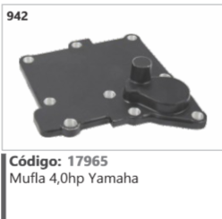 942 Código 17965 Mufla 4,0hp Yamaha