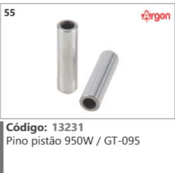 55 Código 13231 Pino pistão 950W / GT-095 ARGON