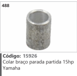 488 Código 15926 Colar braço parada partida 15hp Yamaha