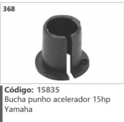 368 Código 15835 Bucha punho acelerador 15hp Yamaha