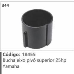 344 Código 18455 Bucha eixo pivô superior 25hp Yamaha