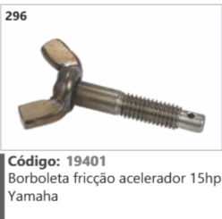 296 Código 19401 Borboleta fricção acelerador 15hp Yamaha