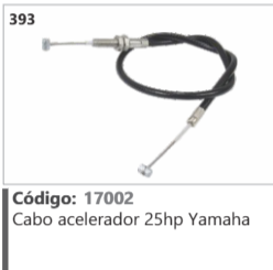 393 Código 17002 Cabo acelerador 25hp Yamaha