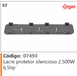 57 Código 07493 Lacre protetor silencioso 2.500W 6,5hp ARGON