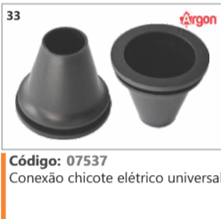 33 Código 07537 Conexão chicote elétrico universal ARGON