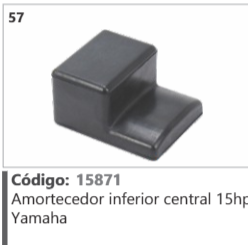 57 Código 15871 Amortecedor inferior central 15hr Yamaha