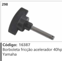 298 Código 16387 Borboleta fricção acelerador 40hp Yamaha