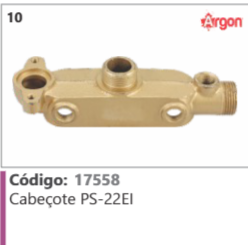 10 Código 17558 Cabeçote PS-22EI ARGON