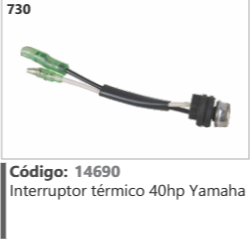 730 Código 14690 Interruptor térmico 40hp Yamaha